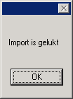 import gelukt